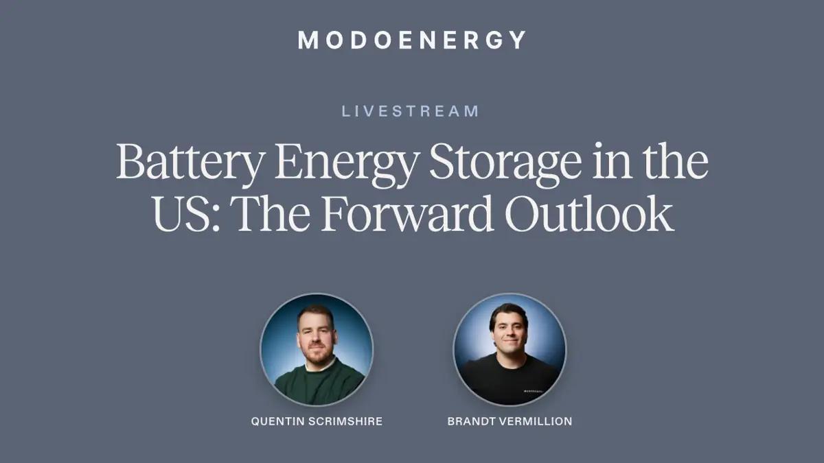 Watch: Battery energy storage in the US - the forward outlook