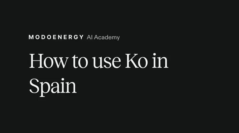 How to use Ko in Spain: a guide for analysts and developers