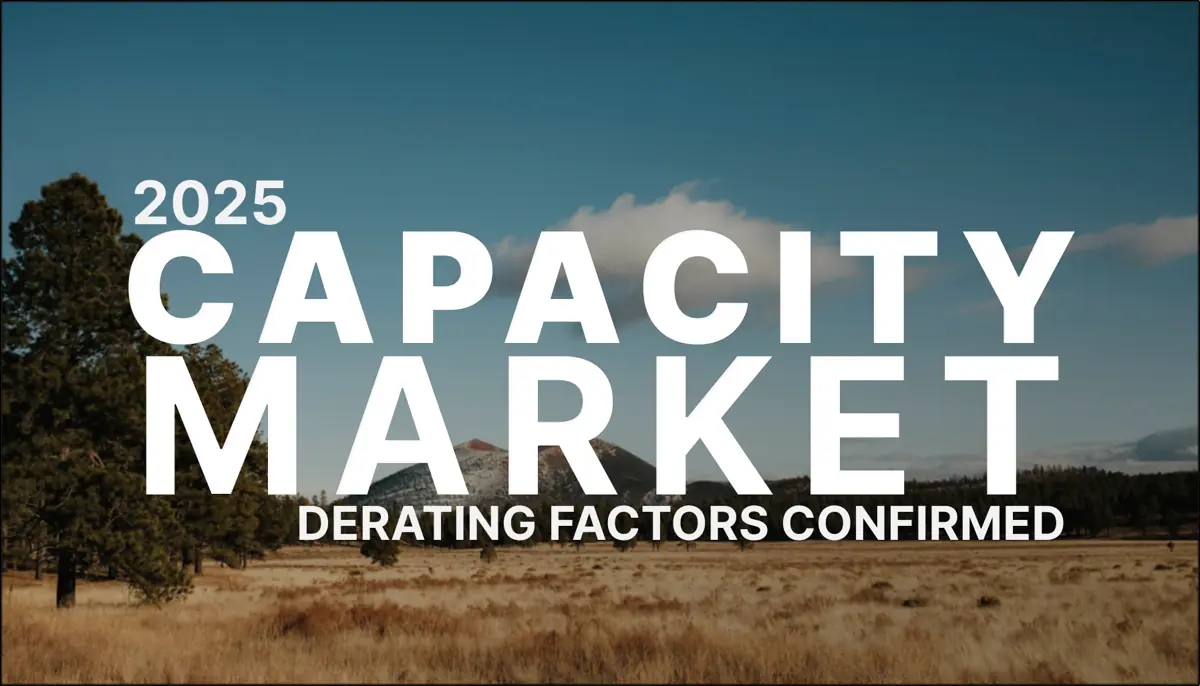 Capacity Market 2024/25: Increased derating factors for BESS confirmed