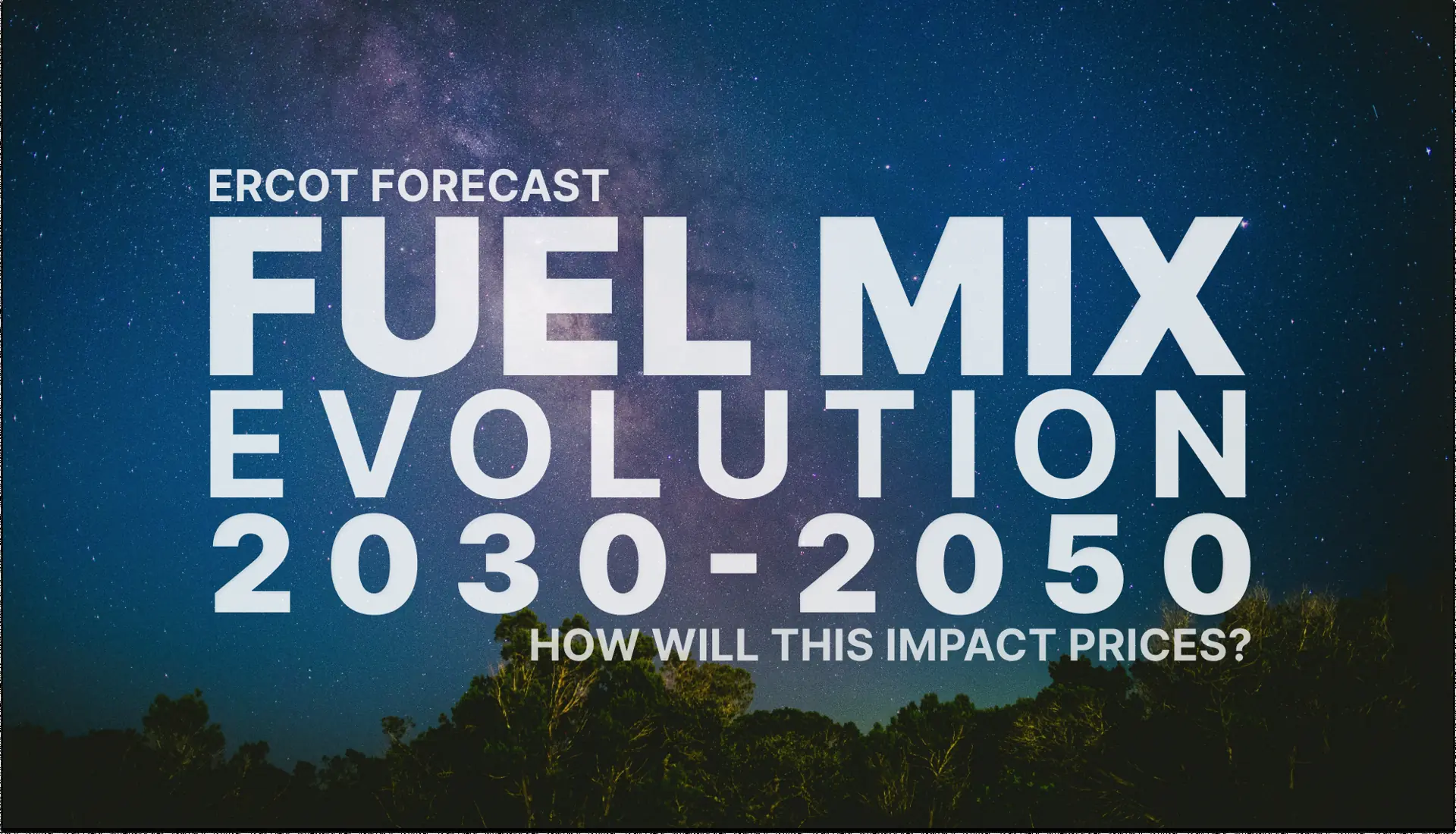 The ERCOT Forecast: How does the supply stack change by 2050?