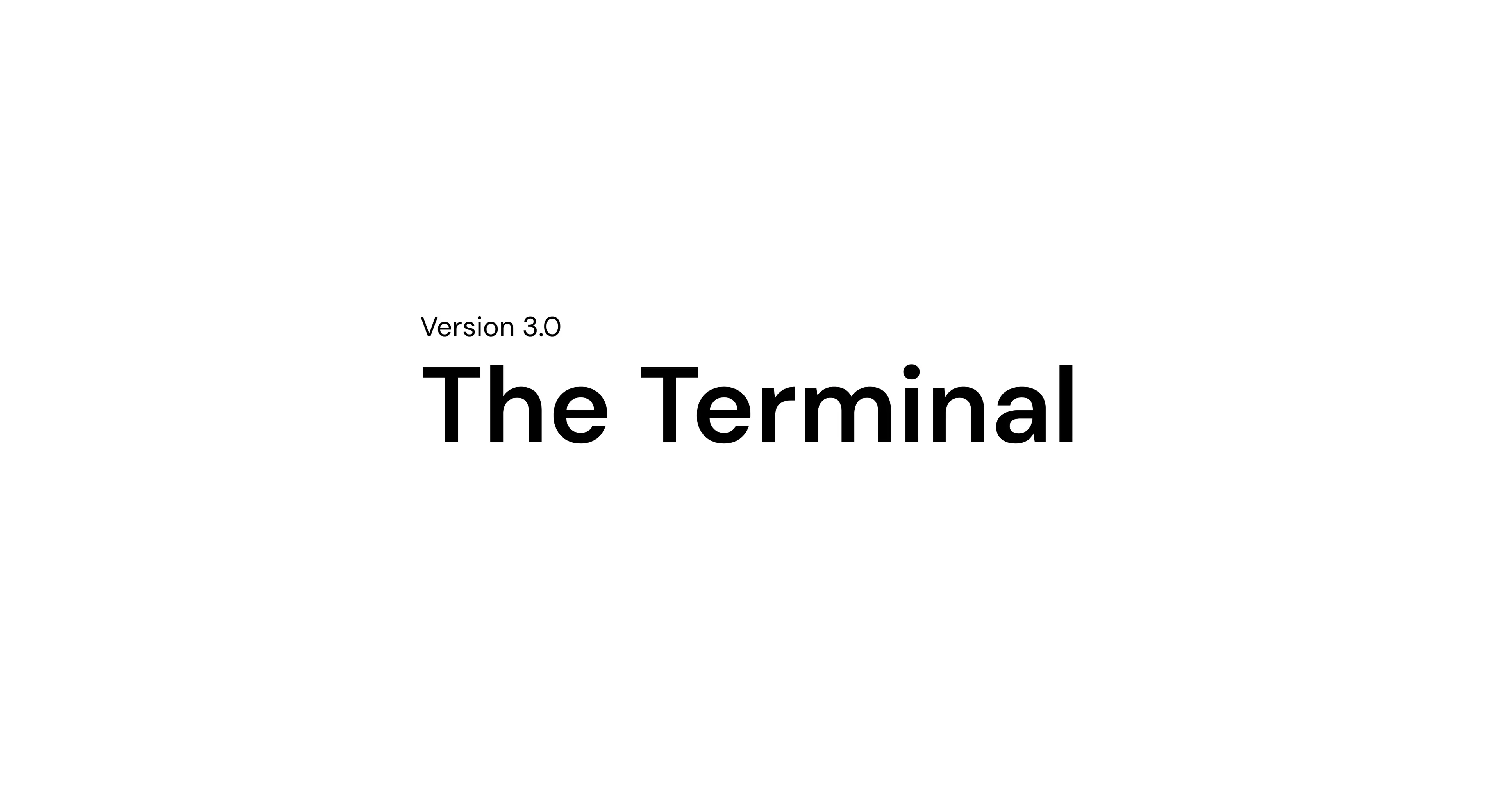 Introducing The Terminal