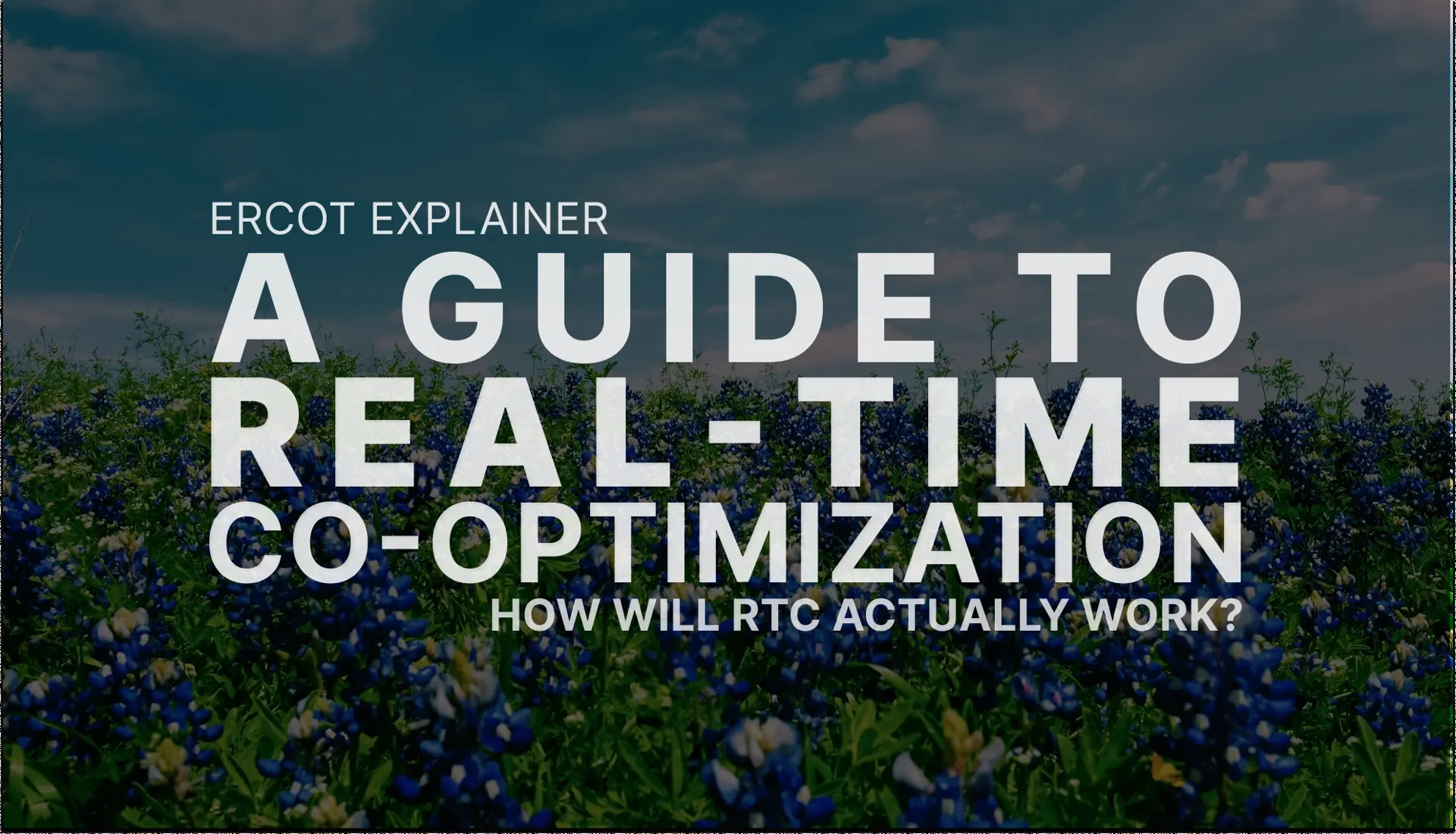 ERCOT: A guide to Real-Time Co-Optimization
