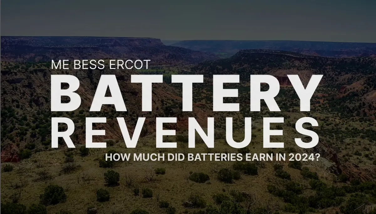 ERCOT: Annual battery energy storage revenue report 2024