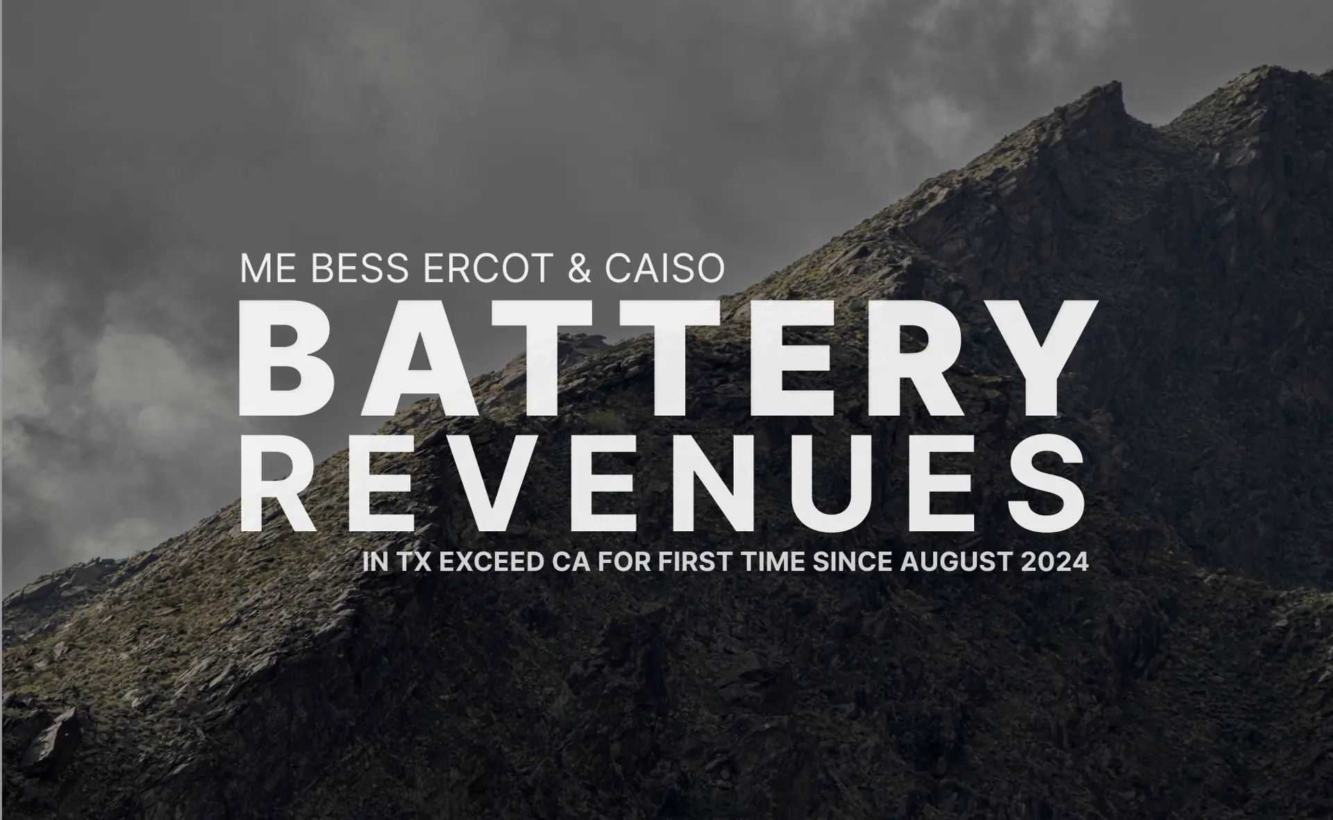 May 2025: ERCOT BESS revenues exceed CAISO for the first time in 10 months