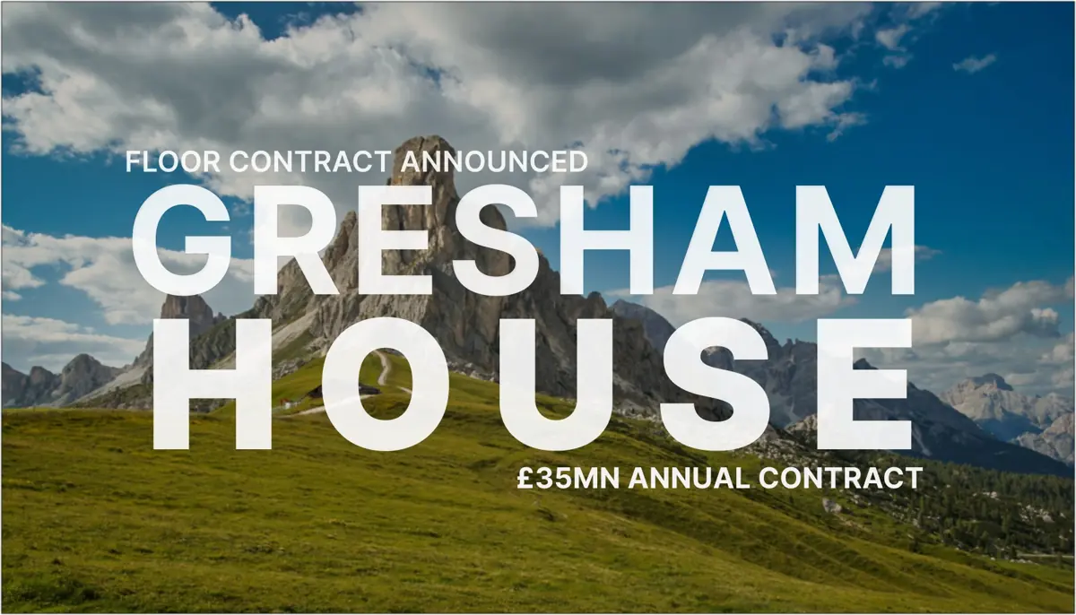 Gresham House signs revenue swap agreement