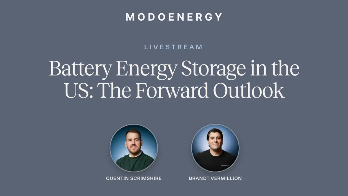 Watch: Battery energy storage in the US - the forward outlook
