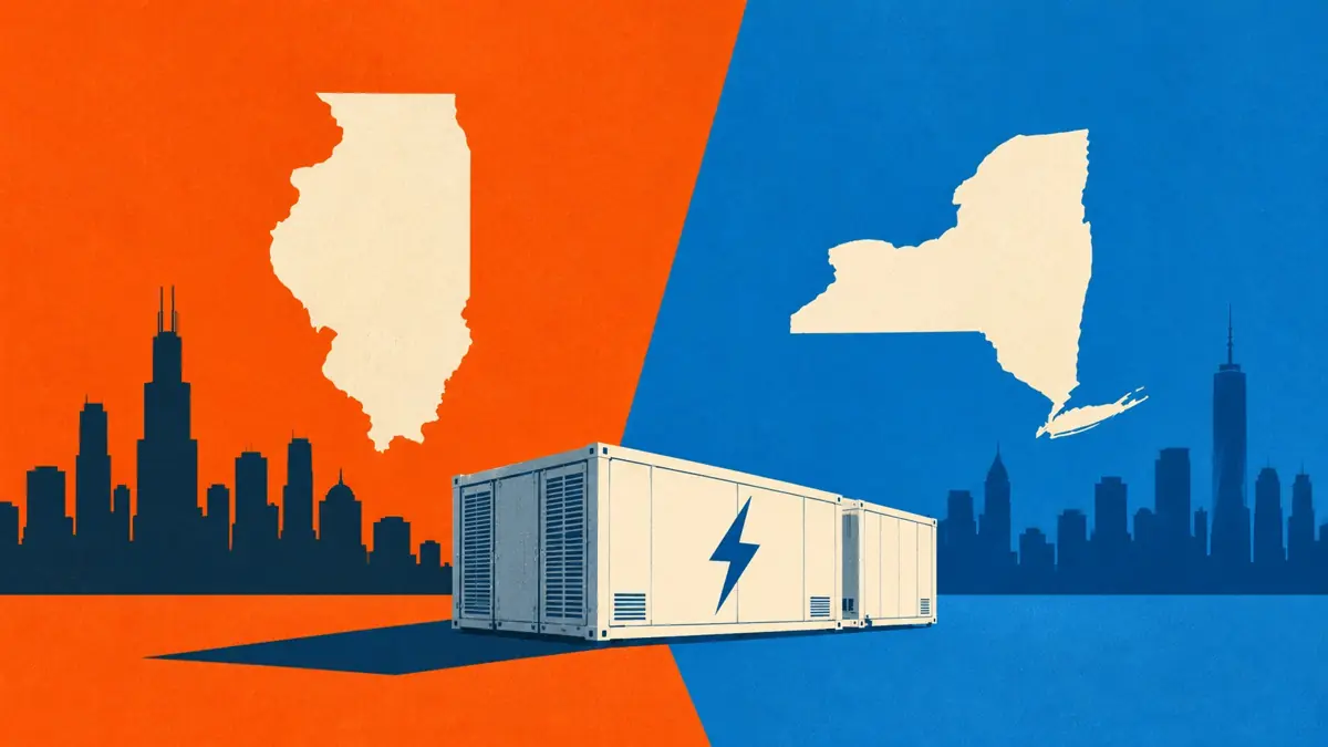 Illinois vs. Nueva York: Mismo crédito de almacenamiento, diferente riesgo